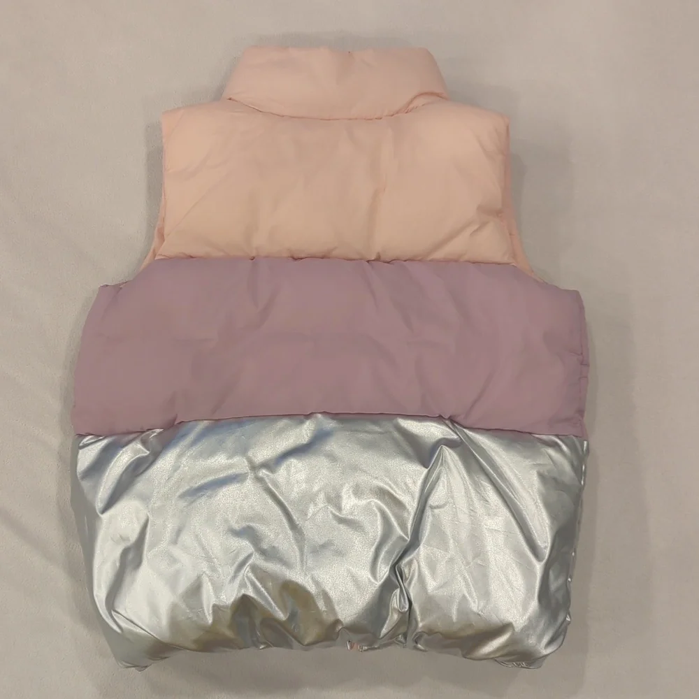 Gymboree | Girl's Tri-Color Puffer Vest